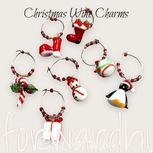 Christmas Themed Wine Glass Charms (7)